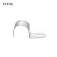 thumbnail image 3 of Unique Bargains 1 Hole Pipe Strap, 1' Carbon Steel EMT Conduit Clamp Reinforced Rib for Pipe Fixing on Various Surfaces, 16 Pack, 3 of 8