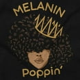 thumbnail image 2 of Black Afro Queen Melanin Poppin Bodysuit Jumper Girls Infant Baby Brisco Brands NB, 2 of 6