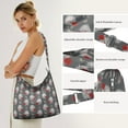 thumbnail image 5 of Stylish Hedgehog Night Scene Crossbody Purse - Versatile Multi-Pocket Shoulder Bag for College Students, 5 of 5