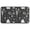 Black and White, variant on Black and White Halloween Elements Pattern Door Rugs,Washable Non Slip Door Mats Indoor,Decorative Door Mats,Entry Mat Indoor for Entrance,Bedroom,Kitchen,Bathroom,30"x17"