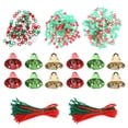 thumbnail image 1 of 1 juego de cuentas de joyería de Navidad DIY, varillas retorcidas, campanas para hacer manualidades, 1 of 6