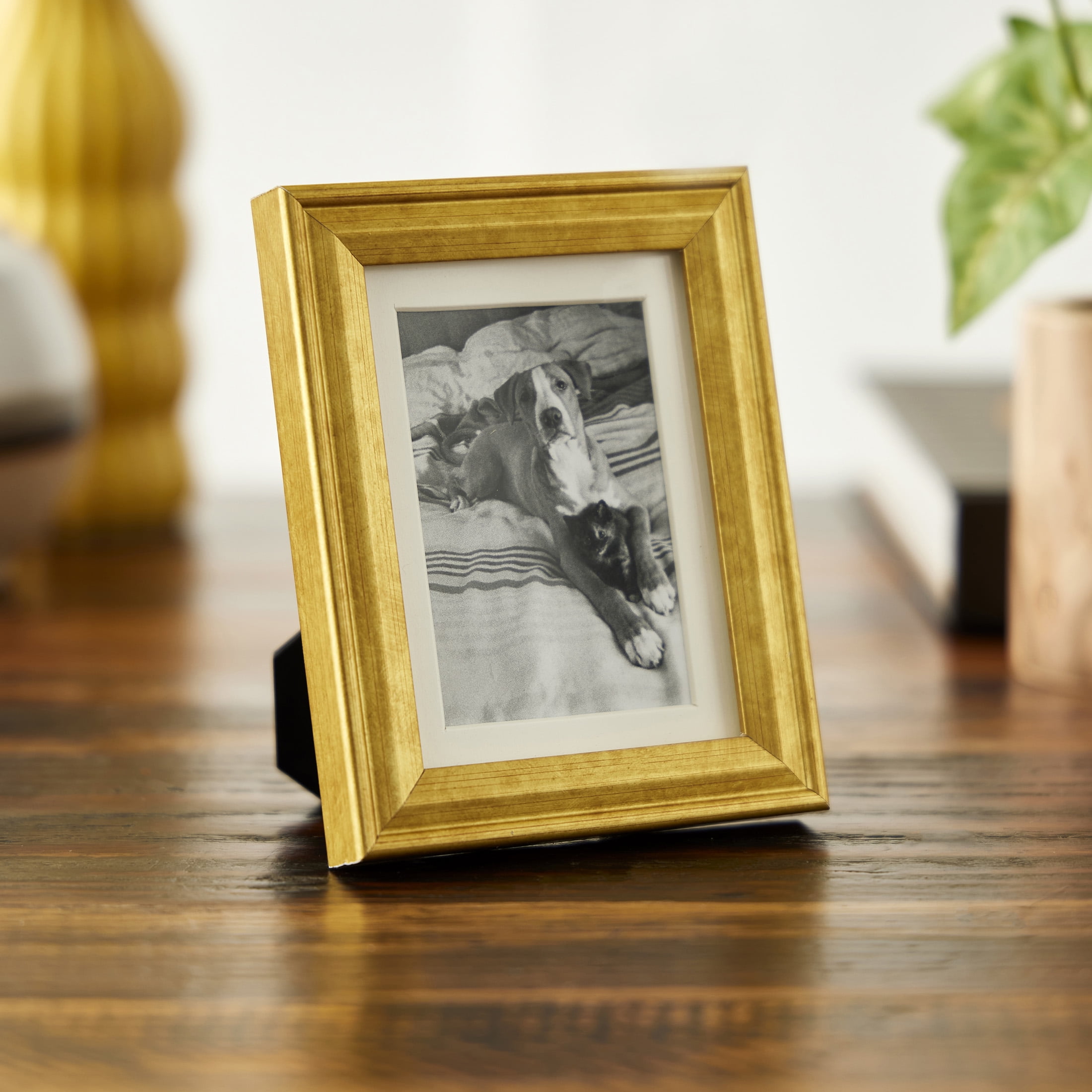 Studio Decor Gold Mini Frame - Fits 2" x 3" Photo, Drawing, or Painting - Bulk 12 Pack