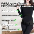 thumbnail image 4 of Maternity Belt, Pregnancy 3 in 1 Support Belly Bands for Back/Pelvic/Hip Pain, Band Belly Support for Pregnant Women Belly Support Band, Pregnancy Must Haves (XXL: Fit Ab 37"-55"), 4 of 8