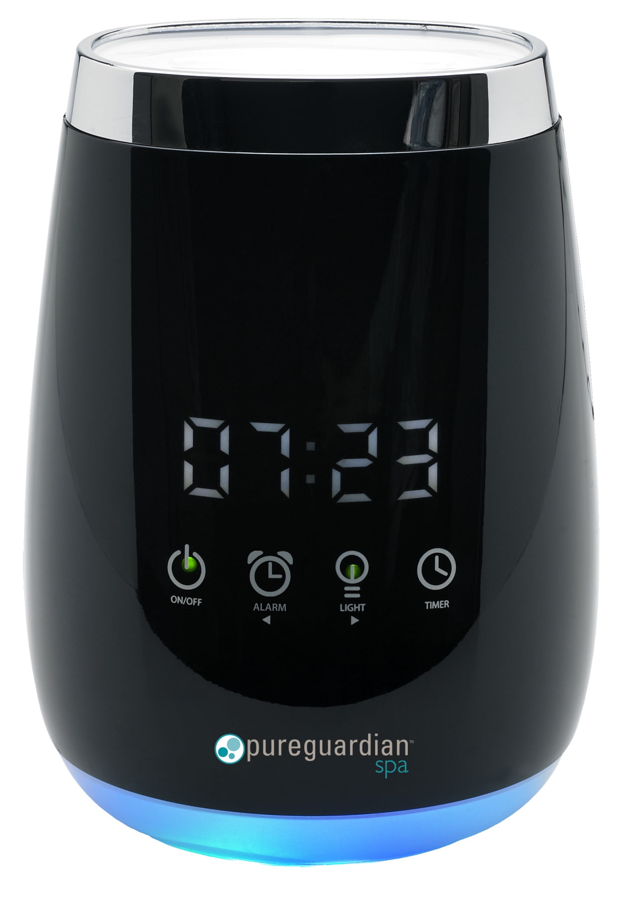 SPA260 Ultrasonic Cool Mist Deluxe Aromatherapy Essential Oil Diffuser with Touch Controls &#38; Alarm Clock - PureGuardian