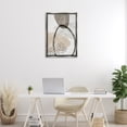 thumbnail image 2 of Stupell Industries Oblong and Circular Abstractions Abstract Painting Gray Floater Framed Canvas Art Print Wall Art, 21 x 31, 2 of 9