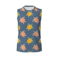 thumbnail image 6 of Lsque Cute Turtle Print Men's Cotton Blend Sleeveless Muscle Shirts (S-3XL)- Moisture Wicking, Odor Protection, UPF 30+,3X-Large, 6 of 8