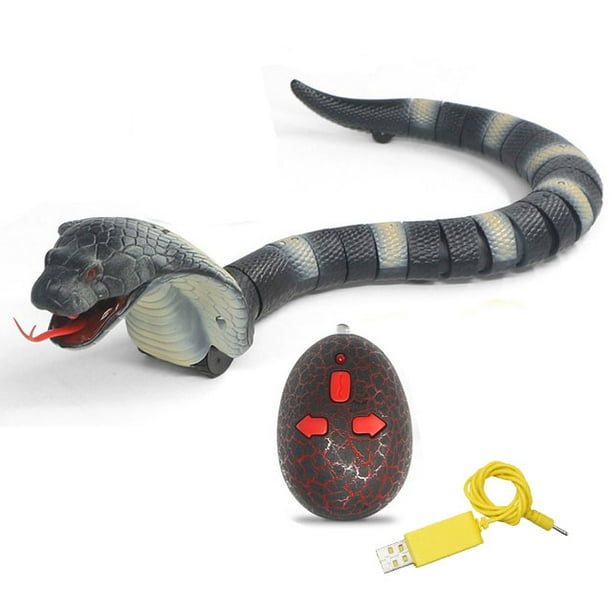 Realistic Remote Control RC Snake Toy Fast Moving Simulation Fake Rattlesnake Robotic Toy