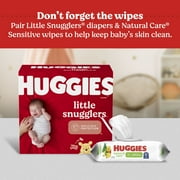 Huggies Little Snugglers Hypoallergenic and Latex-Free Diapers, Size 3, 136 Count