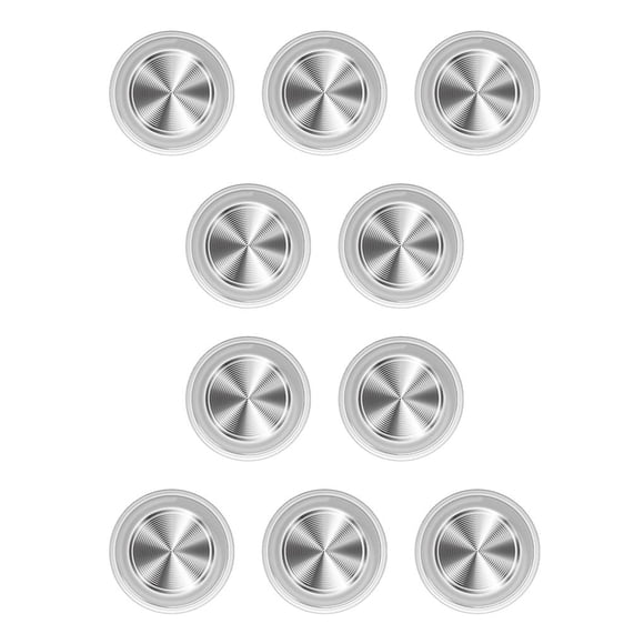 Sidaley Juego Joystick Teléfono móvil Rocker Botón de metal Controlador Smartphone Ventosa Gamepad Blanco 10Conjunto