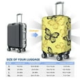 thumbnail image 6 of Xecao Golden Glitter Butterflies print Elastic Luggage Cover, with double-sided print , is perfect for travel, business, and daily use, 6 of 9
