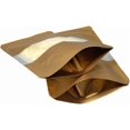 thumbnail image 2 of czcpp-Matte Window Stand Up Bags Foil Resealable Mylar Packaging for Zip Heat Seal Lock Bulk Food Storage 50 Pcs, 2 of 4