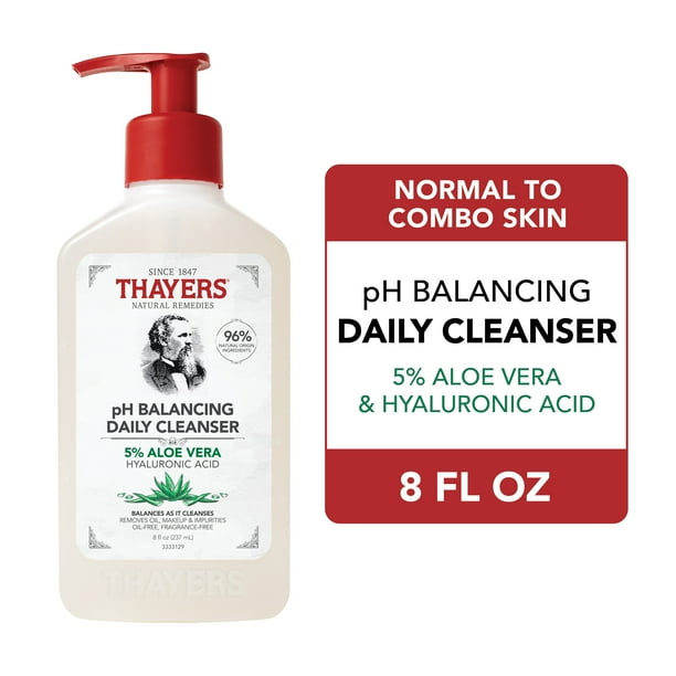 Thayers pH Balancing Gentle Face Wash with Aloe Vera and Hyaluronic