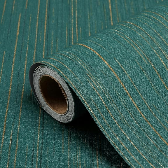 Teal Grasscloth Peel and Stick Wallpaper A Set of 23.6" X 480" Self-Adhesive Texture Contact Paper Faux Grasscloth Removable Wallpaper for Cabinets Counter Top Shelf Liners