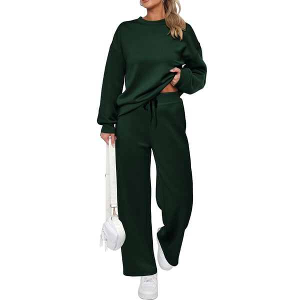 Conjunto de Chándal PRETTYGARDEN 2 Piezas Pantalón Ancho Talla Grande