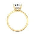 thumbnail image 2 of Shelly - Moissanite Radiant Cut Lab Diamond Invisible Halo Engagement Ring, 2 of 7