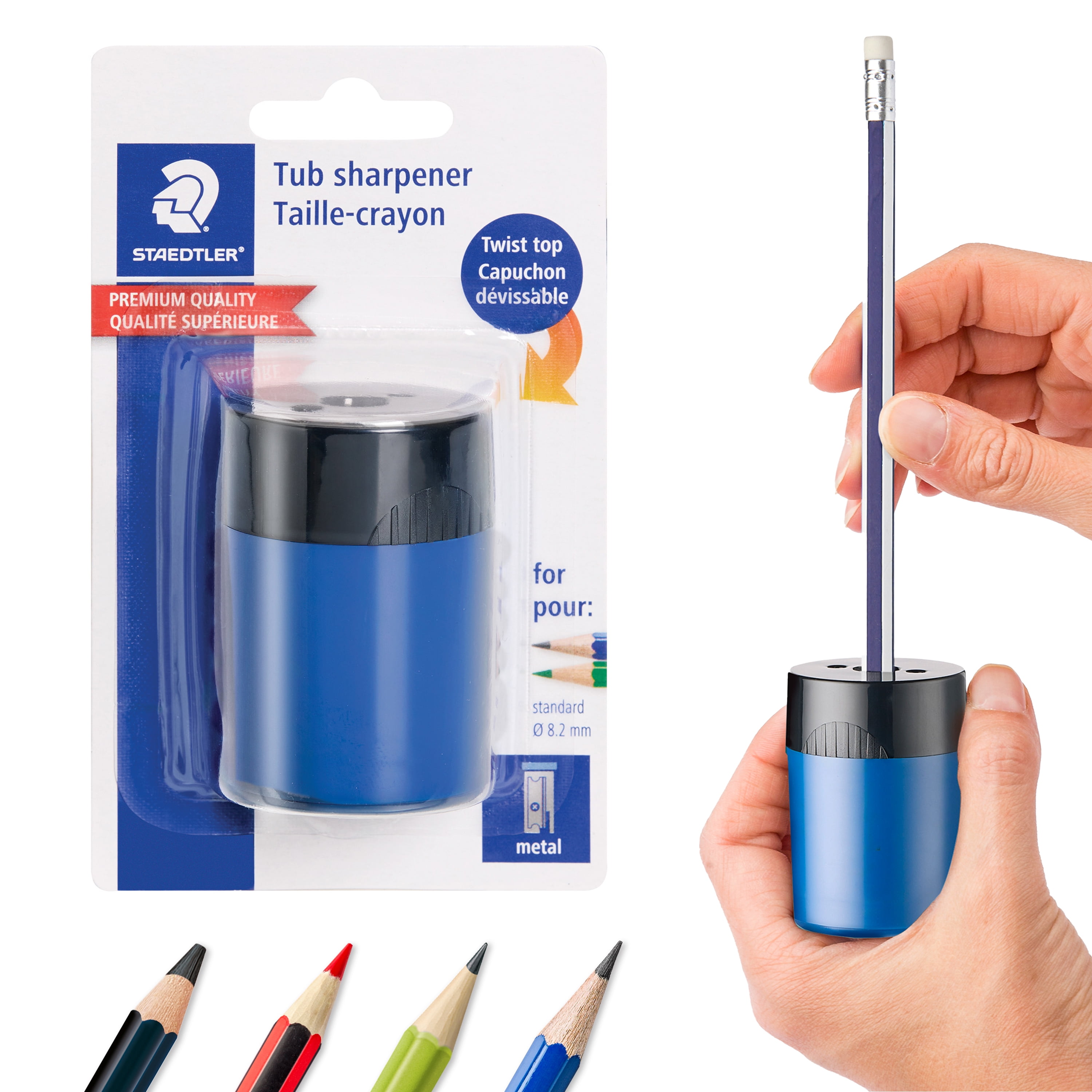 Premium Quality Pencil Sharpener by Staedtler - Available in 3 Colours UK