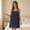 Navy, variant on Women Bath Wrap Towel for Womens Shower with Pocket Adjustable Spa Robe Light Blue XL(XL)