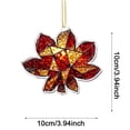 thumbnail image 3 of 2D Flat Acrylic Maple Leaf Suncatcher, Stained Glass Fall Leaf Hanging Ornament, Autumn Window Pendant, Thanksgiving Wall Decor, Harvest Leaf Decoration, Seasonal Indoor Home Ornament, 3 of 5