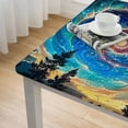 thumbnail image 5 of Acheng Galaxy Stars Trees Square Table Cover 100% Polyester Fiber 46*46, 5 of 8