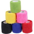 thumbnail image 1 of 5x450cm Grass Fluorescent Compression Sports Support 6 Pieces Colored Self Adhesive Bandage Elastic Bandage Pieces Colored Self Adhesive Bandage Elastic Bandage, 1 of 5