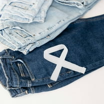 FENGGUIQU No-Sew White Hem Tape, Self-Adhesive, Invisible, and Adjustable for DIY Projects