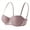 #0417-Pink, variant on Women's Demi Cup Underwire Bra, Floral Embroidered Push Up Gather Racerback, Soft Stretch Nylon, Smooth Seamless Full Coverage for Daily Casual Gift