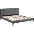 thumbnail image 2 of Classic Brands Chicago Tufted Platform Bed Frame, King, Light Gray, 2 of 8