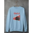 thumbnail image 3 of Abstract Red World Rave Style Sweatshirt Men -Image by Shutterstock, Male Small, 3 of 4