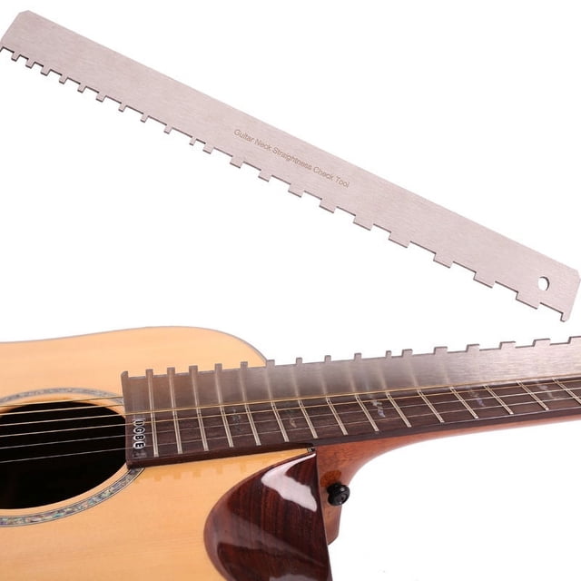 Guitar Neck Notched Straight Edge Luthiers Tool Fret Rocker Leveler for Fender or Guitar Fretboard and Frets