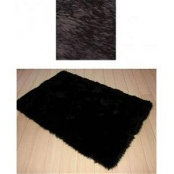 G.L. Bowron 7762-006-000 Longwool Area MROLW Hand Crafted Chocolate Rect 5.0x8.0 Sheepskin
