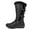 BLACK/PU, variant on DREAM PAIRS Women's Winter Fully Faux Lined Zipper Closure Snow Knee High Boots MINX