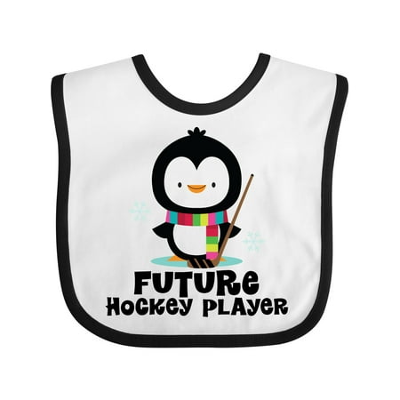 

Inktastic Future Hockey Player Penguin Gift Baby Boy or Baby Girl Bib