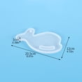 thumbnail image 3 of Ganfancp Diy Crystal Epoxy, Decoración de Mesa Bandeja Abanico Rebajas Flash Deals 1 Molde, 3 of 3