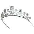 thumbnail image 3 of SAMKY Elegant Rhinestone and CZ Crystal Bridal Tiara Crown for Weddings and Pageants, 3 of 4