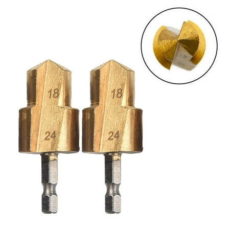 

qiya 2pcs PPR Drill Bit Hexagon Shank Water Pipe Expansion Connection Tool 20/25/32mm