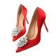 thumbnail image 4 of Zapatos de tacón alto con diamantes de imitación para mujer, zapatos sexis finos puntiagudos Wmkox8yii hfjk717, 4 of 4
