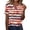 Beige(American Flag Stars Striped), variant on Iaqnaocc 250 Anniversary Usa Shirt for Women 4th Of July Short Sleeve Button Down V Neck Independence Day American Flag Stars Tops Vintage Summer Festival Tee Tops White XXL