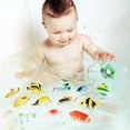 thumbnail image 4 of 24 PCS juguetes de peces tropicales Vívidos modelos de plástico de plástico preescolar figuras de peces educativos para niños niños, 4 of 6