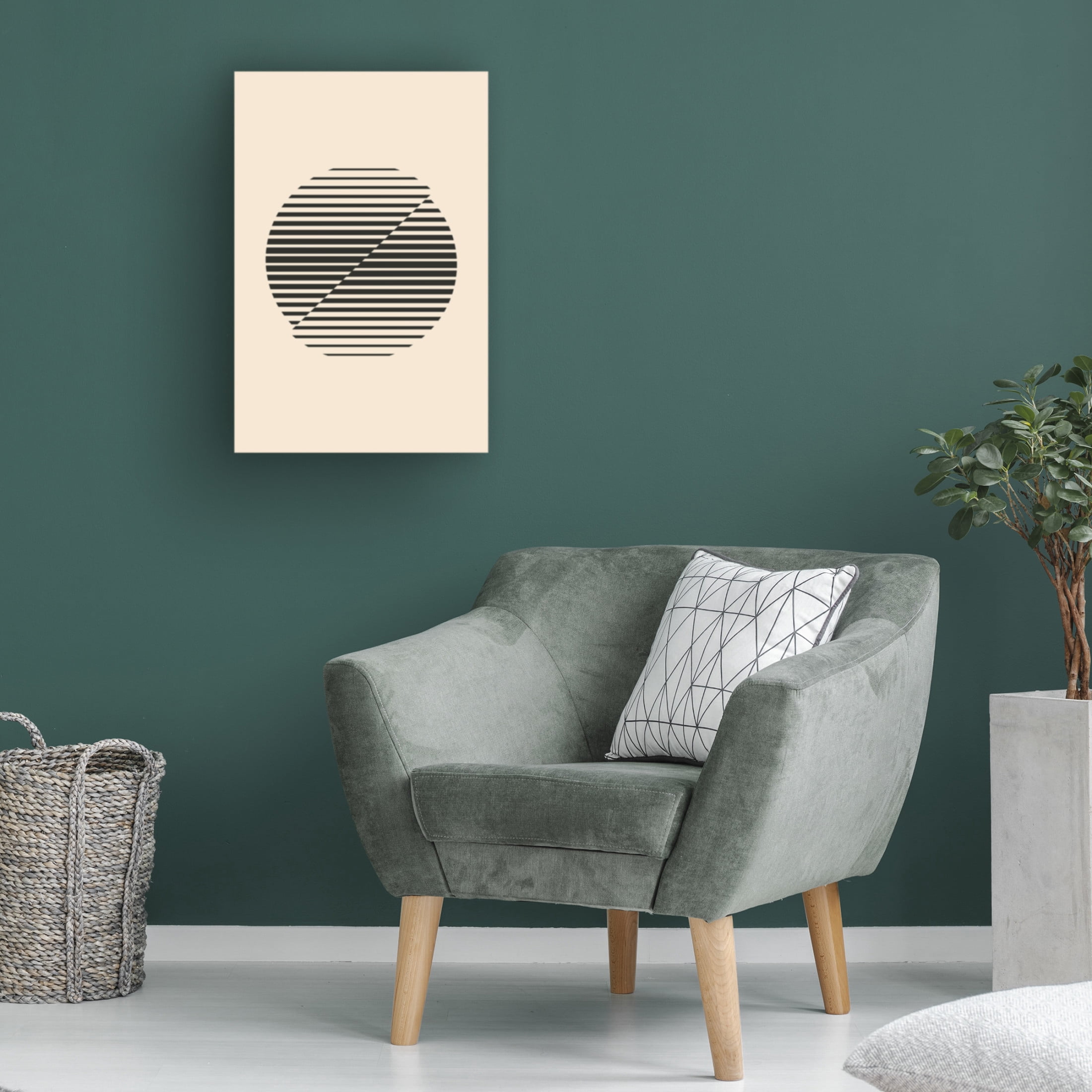 Trademark Fine Art jay stanley  Boho Minimal Shape 2 Canvas Wall Art