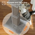 thumbnail image 3 of Large Cat Scratching Post 32” Tall Scratching Post for Indoor Cats Adults Ultimate Scratch Post with Woven Sisal, Large Base and Removable Dangling Ball- Grey, 3 of 5