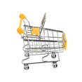 thumbnail image 3 of Jouets de Simulation Mini Chariot de Magasinage pour Bébés et Enfants, Chariot à Main, Panier de Rangement de Supermarché, Chariot Jouet, 3 of 4