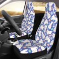 thumbnail image 3 of Fotbe Cute White Rabbit Pattern Automotive Seat Covers for Cars Trucks and SUVs – Car Seat Covers for Front Seats,Protective Seat Covers,Vehicle Seat Covers, Set of 2, 3 of 9