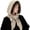 White, variant on Warm Winter Earflap Hat With Integrated Headscarf Knit Neck Warmer Cozy Thermal Hooded Scarf Windproof Design, Khaki