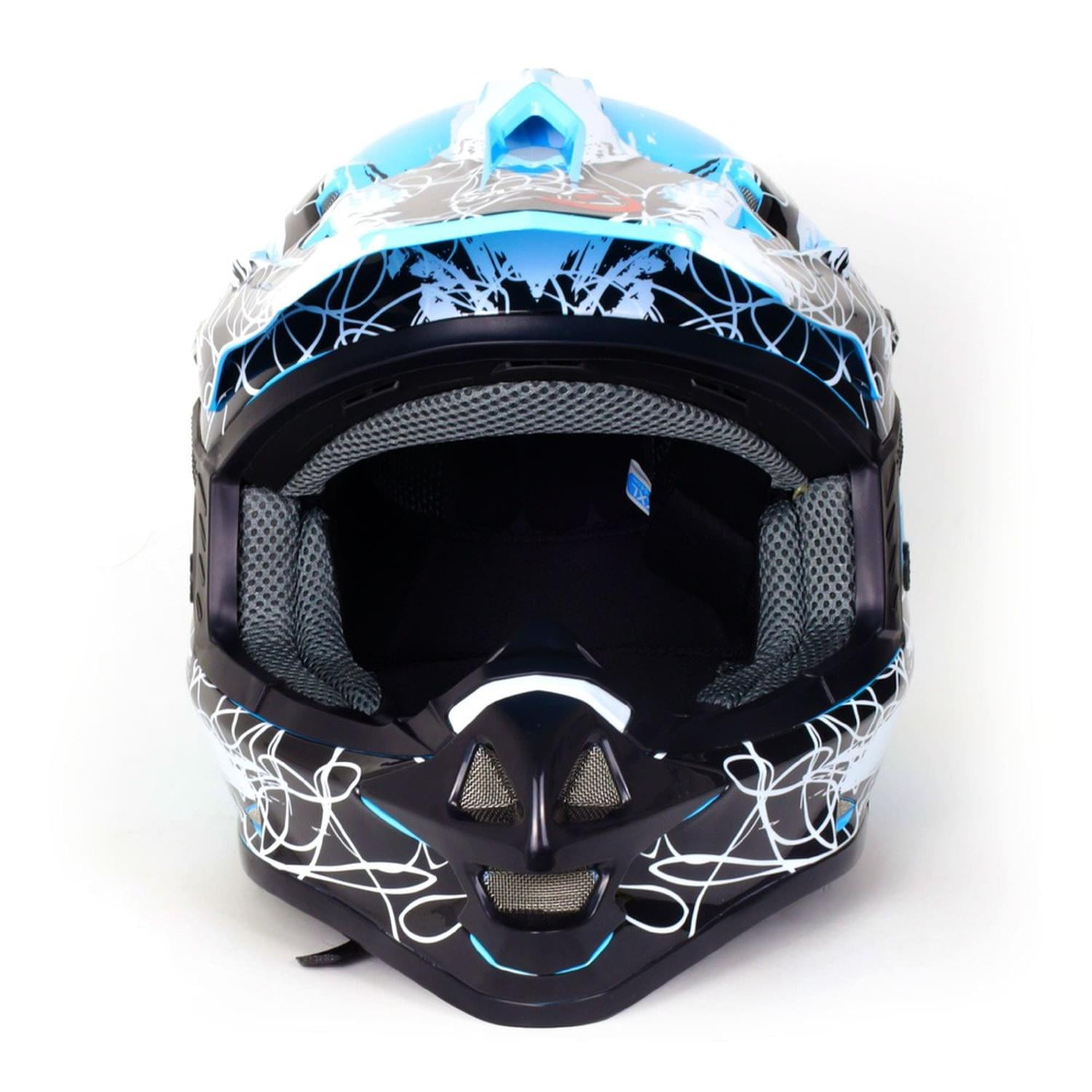 Casco cross azul new arrivals