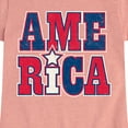 thumbnail image 3 of Instant Message - America Stacked - Toddler & Youth Girls Short Sleeve Graphic T-Shirt, 3 of 7