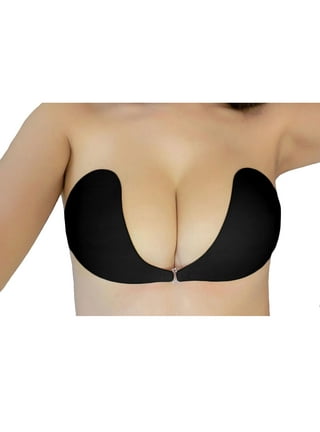 Lovskoo Women Bra for Large Breasts Wireless Bra Push Up Bra for Sagging  Breasts Nude Molded Cup Lifting Deep U Shaped Backless with Convertible  Clear
