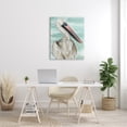 thumbnail image 2 of Stupell Industries White Coastal Pelican Watching Calm Water Sea Painting Gallery-Wrapped Canvas Print Wall Art, 30x40, by Jennifer Paxton Parker, 2 of 6