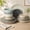 Assorted Colors (Stonebury), variant on Cloudlight 12-Piece Brown and White Porcelain Ceramic Dinnerware Set with Plates and Bowls - Service for 4