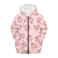 thumbnail image 1 of Xoenoiee Pink Pig Kids Hoodies Zip Up Jacket with Pocket for Boys Girls 6-7 Years Teens Long Sleeve Hooded Sweatshirt Fall Winter Active Wear Athletic Coat, 1 of 7