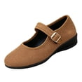 thumbnail image 2 of Willtoo Women's Mary Jane Flats with Strap,Round Toe Mesh Fabric Ballet Flat Shoes Shallow Toe Elegant Solid Color Casual Shoes, 2 of 6